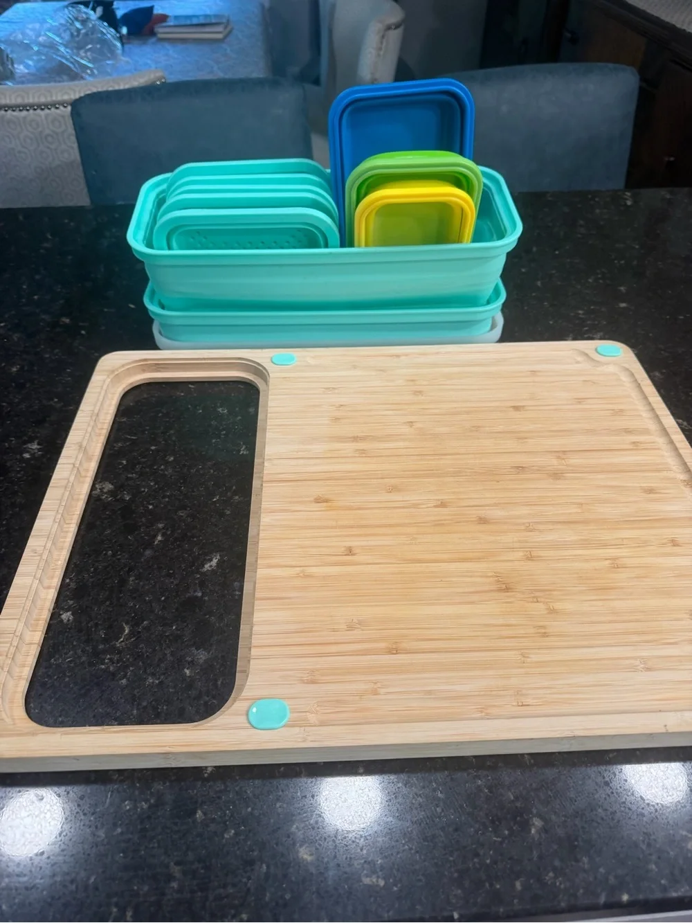 Tidyboard wood cutting board and storage set 12pc set - lightly used